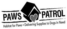 PAWS PATROL HABITAT FOR PAWS · DELIVERING SUPPLIES TO DOGS IN NEED