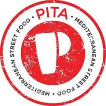P PITA · MEDITERRANEAN STREET FOOD · MEDITERRANEAN STREET FOOD ·
