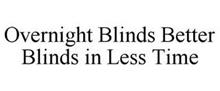 OVERNIGHT BLINDS BETTER BLINDS IN LESS TIME
