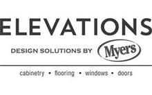 ELEVATIONS DESIGN SOLUTIONS BY MYERS CABINETRY · FLOORING · WINDOWS · DOORS