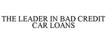 THE LEADER IN BAD CREDIT CAR LOANS