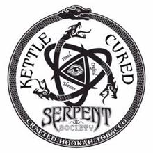 SERPENT SOCIETY KETTLE CURED HAND CRAFTED FLAVORS CRAFTED HOOKAH TOBACCO