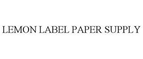 LEMON LABEL PAPER SUPPLY