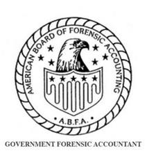 AMERICAN BOARD OF FORENSIC ACCOUNTING · A.B.F.A. · GOVERNMENT FORENSIC ACCOUNTANT