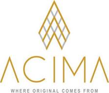 ACIMA, WHERE ORIGINAL COMES FROM