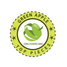 GREEN APPLE TOP PIECES 100% HUMAN HAIR