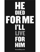 HE DIED FOR ME I