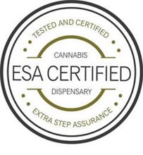 TESTED AND CERTIFIED ESA CERTIFIED CANNABIS DISPENSARY EXTRA STEP ASSURANCE
