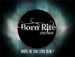 BORN RITE STREETWEAR WHERE DID YOUR STORY BEGIN?