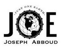 JOE JUST ONE EARTH JOSEPH ABBOUD