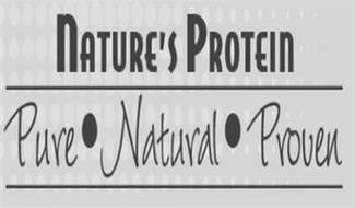 NATURE'S PROTEIN PURE NATURAL PROVEN