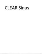 CLEAR SINUS