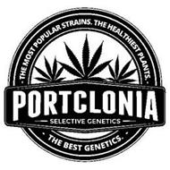 - THE MOST POPULAR STRAINS. THE HEALTHIEST PLANTS. - - THE BEST GENETICS.- PORTCLONIA SELECTIVE GENETICS