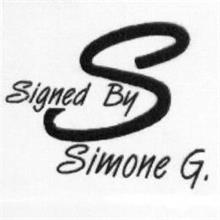 SIGNED BY S SIMONE G.