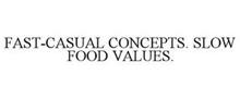 FAST-CASUAL CONCEPTS. SLOW FOOD VALUES.