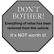 DON'T BOTHER! EVERYTHING OF VALUE HAS BEEN REMOVED FROM THIS VEHICLE IT'S NOT WORTH IT!