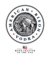 AMERICAN BISON VODKA 40% ABV 1913 EST. 2015 NATURALLY SOURCED HAND-CRAFTED IN THE USA