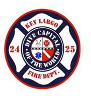 KEY LARGO 24 25 FIRE DEPT. · DIVE CAPITAL · OF THE WORLD FD