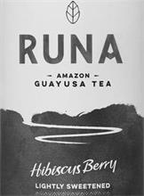 RUNA AMAZON GUAYUSA TEA HIBISCUS BERRY LIGHTLY SWEETENED