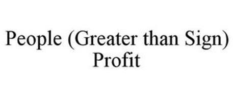 PEOPLE (GREATER THAN SIGN) PROFIT