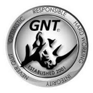 GNT OPTIMISTIC RESPONSIBLE HARDWORKING INTEGRITY NEVER QUIT ESTABLISHED 2001