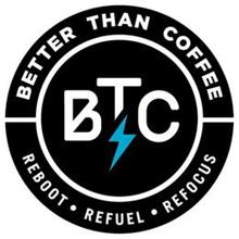 BETTER THAN COFFEE  BTC REBOOT · REFUEL· REFOCUS