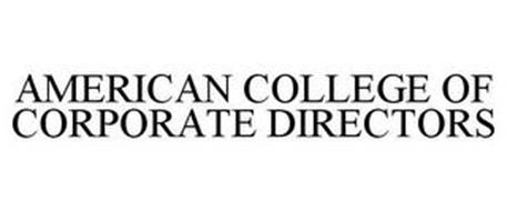 AMERICAN COLLEGE OF CORPORATE DIRECTORS