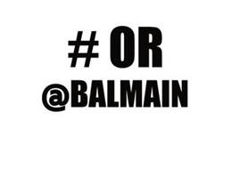 # OR @ BALMAIN