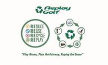REPLAY GOLF REDUCE REUSE RECYCLE REPLAY"PLAY GREEN, PLAY THE FAIRWAY, REPLAY THE GAME"
