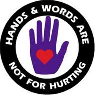 HANDS & WORDS ARE NOT FOR HURTING