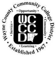 WAYNE COUNTY COMMUNITY COLLEGE DISTRICT· ESTABLISHED 1967 · SERVICE · OPPORTUNITY · COMMUNITY  · LEARNING WCCCD ·