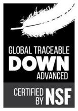 GLOBAL TRACEABLE DOWN ADVANCED CERTIFIED BY NSF