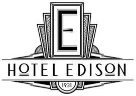E HOTEL EDISON 1931