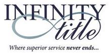 INFINITY TITLE WHERE SUPERIOR SERVICE NEVER ENDS. . .