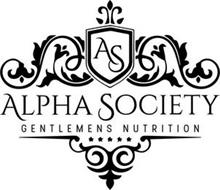 AS ALPHA SOCIETY GENTLEMENS NUTRITION