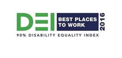 D E I BEST PLACES TO WORK 2016 90% DISABILITY EQUALITY INDEX