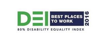 D E I BEST PLACES TO WORK 2016 80% DISABILITY EQUALITY INDEX