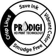 PRODIGI HD PRINT TECHNOLOGY CRISP LINESSAVE INK VIBRANT COLOR SMUDGE FREE