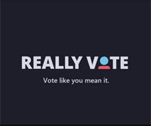REALLY VOTE VOTE LIKE YOU MEAN IT