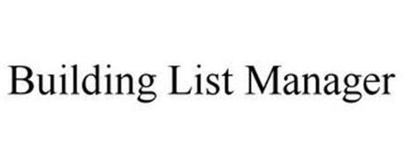 BUILDING LIST MANAGER