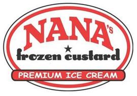 NANA'S FROZEN CUSTARD PREMIUM ICE CREAM