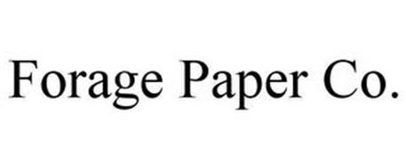 FORAGE PAPER CO.