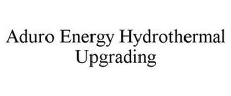 ADURO ENERGY HYDROTHERMAL UPGRADING