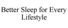 BETTER SLEEP FOR EVERY LIFESTYLE