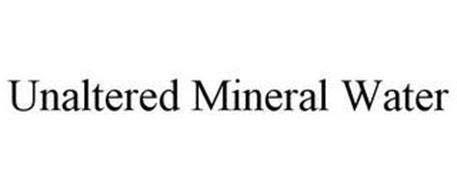 UNALTERED MINERAL WATER