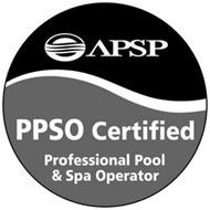APSP PPSO CERTIFIED PROFESSIONAL POOL & SPA OPERATOR