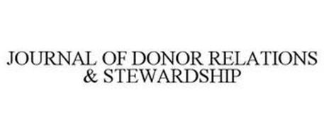 JOURNAL OF DONOR RELATIONS & STEWARDSHIP