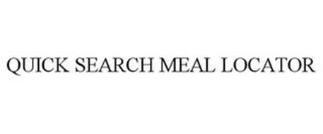 QUICK SEARCH MEAL LOCATOR
