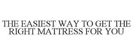 THE EASIEST WAY TO GET THE RIGHT MATTRESS FOR YOU