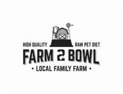 HIGH QUALITY RAW PET DIET FARM 2 BOWL LOCAL FAMILY FARM